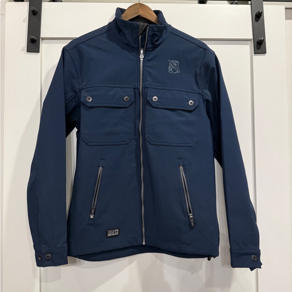 Men's DDX Dri Duck Navy Blue Softshell Jacket